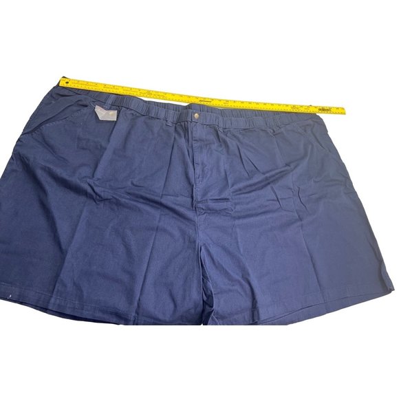 King Size Men Shorts Khaki Chino Navy Blue Elastic Drawstring Waist 8XL Big - Picture 1 of 6